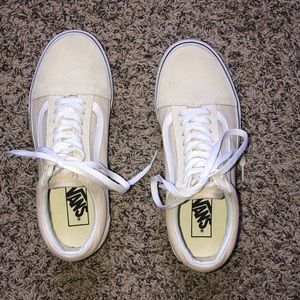 Barely used cream vans (Women’s US 8)
